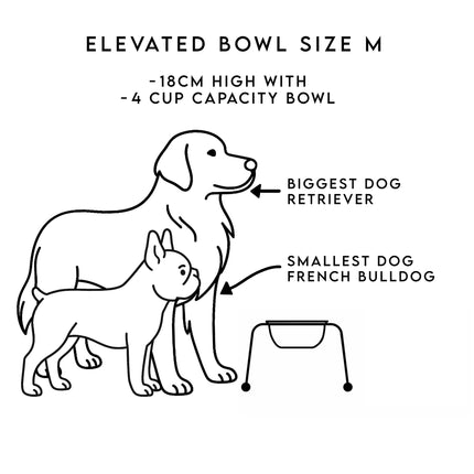 ŌHOPE elevated pet bowl - White ®