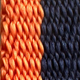 Papamoa Dog Leash 14mm - Orange Navy