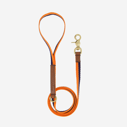 Papamoa Dog Leash 14mm - Orange Navy