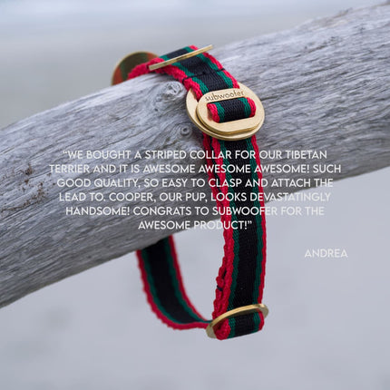 PIHA Dog Collar SMALL - Forest Red ®