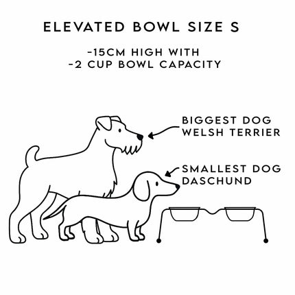 ŌHOPE elevated pet bowl duo - Black ®