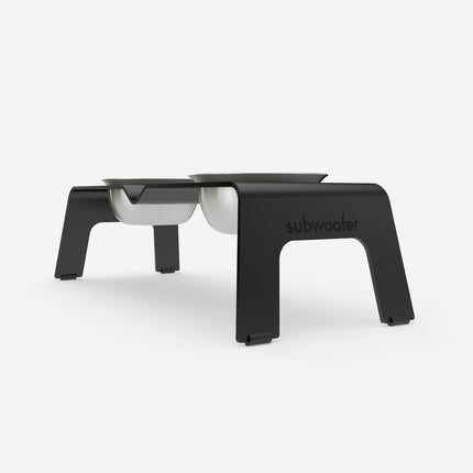 ŌHOPE elevated pet bowl duo - Black ®