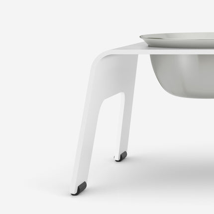 ŌHOPE elevated pet bowl duo - White ®