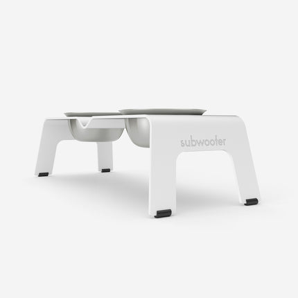 ŌHOPE elevated pet bowl duo - White ®