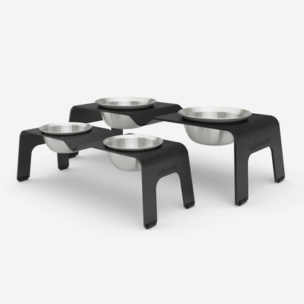 ŌHOPE elevated pet bowl duo - Black ®