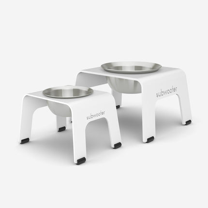 ŌHOPE elevated pet bowl - White ®